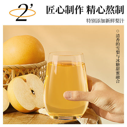 Organic pear juice rock sugar 0added authentic cane sugar can be soaked in water