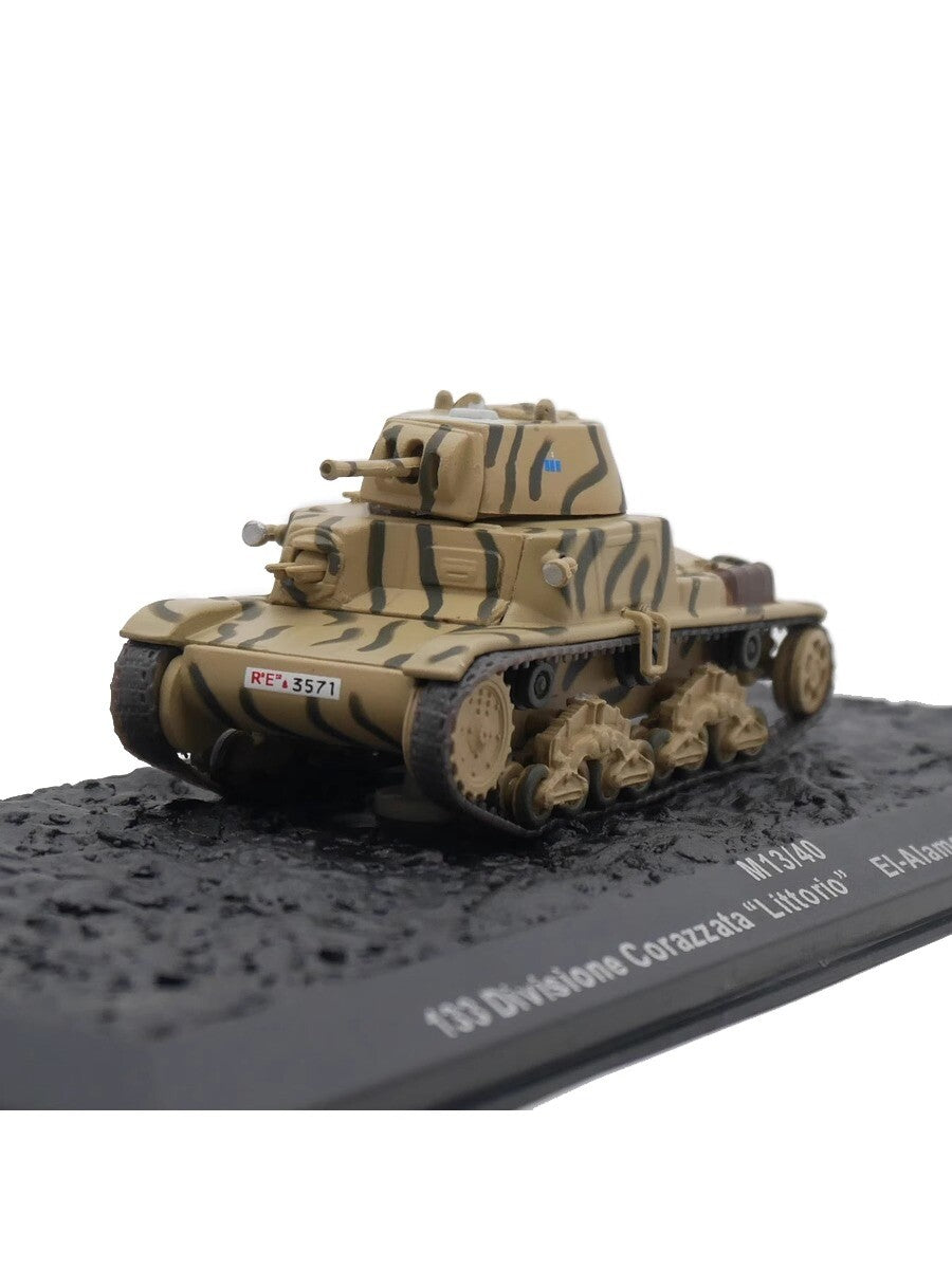 IXO 1:72 M 13/40 1942 WWII Italian Army Tank Alloy Military Model Ornament