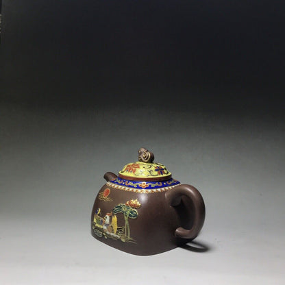 Chinese Yixing Zisha Clay Handmade Exquisite Teapot（鸳鸯 底款：陈涛手制）