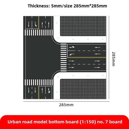 1/150 Building Model City Road Building DIY Scene Display Model Gifts