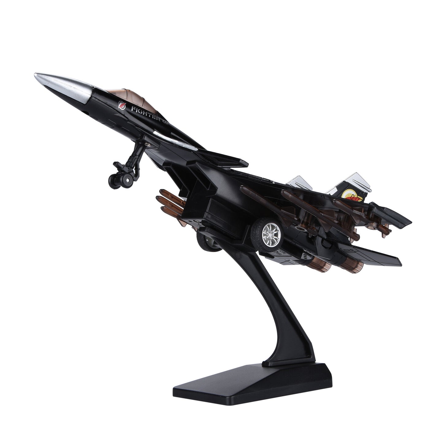 1/100 Fighter Aircraft J15 Jet Lights & Sounds Alloy Model W/ Display Stand b
