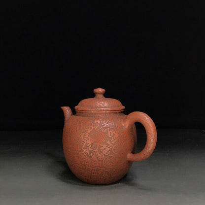 Chinese Yixing Zisha Clay Handmade Exquisite Teapot （鼓腹壶 底款：孟臣）