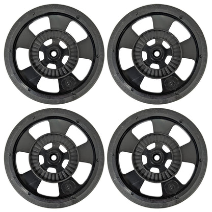 4 Pack 69mm Robotics Wheels - ABS Hubs with Silicone Tires, Fits 25-tooth Spline