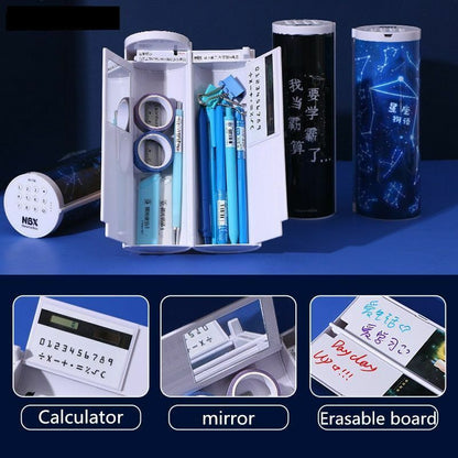 Pencil Case Translucent Quicksand Kawaii NBX Solar Calculator Box School Supplie