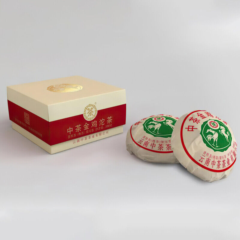 2020 Zhongcha Golden Rooster Tuo Tea Pu-erh Tea Tuocha 100g Ripe Pu'er Box