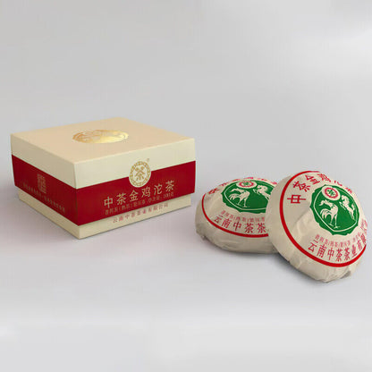 2020 Zhongcha Golden Rooster Tuo Tea Pu-erh Tea Tuocha 100g Ripe Pu'er Box