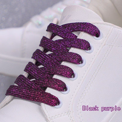 Shoelaces Colorful Sparkling Flat Athletic Sneakers Shoes Boot Strings 100-160cm