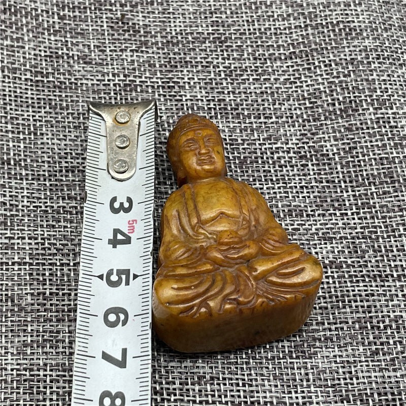Chinese Antique Han Dynasty Old Hsiuyen Jade Buddha sculpture Jade Pendant