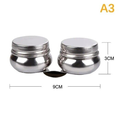 Painting Palettes Stainless Steel Oil Paint Pot Single Double Hole Drawing Tools