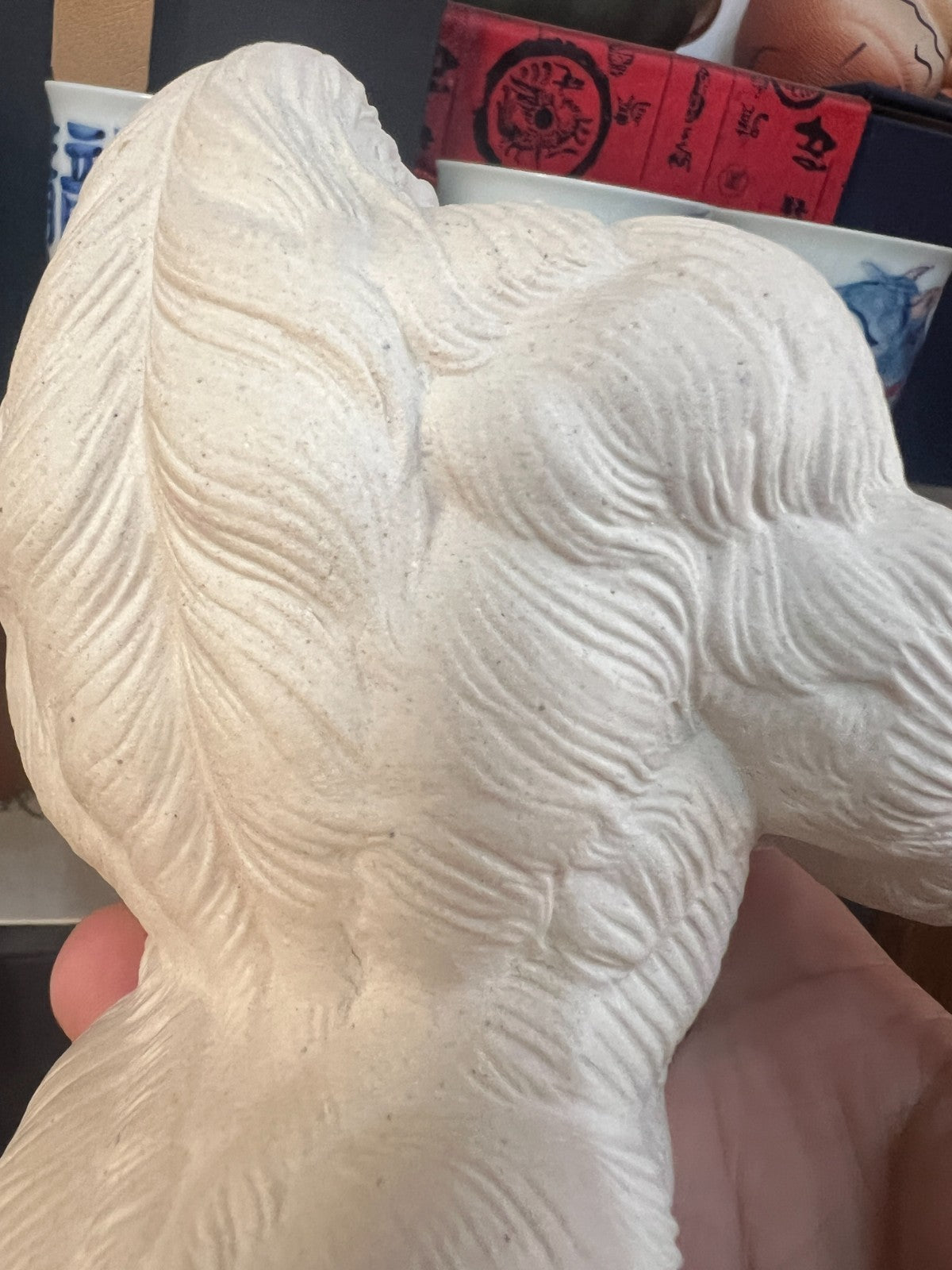 yixing accessories zisha tea pet King Kong decoration white Duan Clay gorilla