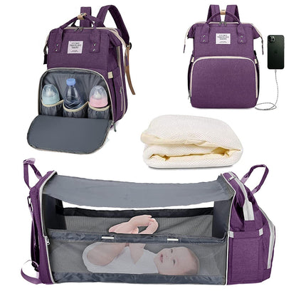 Diaper Bag Backpack Baby Bed Travel Bag Charge Diaper Bag Backpack Bed 3 types