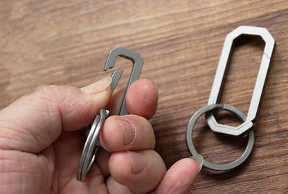 Titanium Alloy Backpack Hanging Buckle Key Chain Hook Buckle Carabiner Keychain