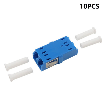 10Pcs LC to LC Adapter Singlemode Multimode Duplex Fiber Optic Connector Coupler