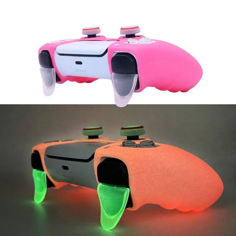 PS5 Glowing Silicone Controller Case Controller Skin Games Accessories Cover