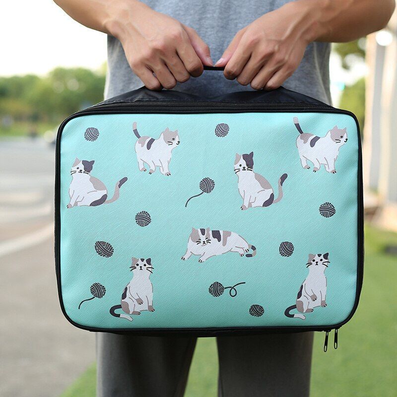 Travel Cartoon Cosmetic Bag Makeup Case Large Toiletry Storage Organizer Bag 1PC