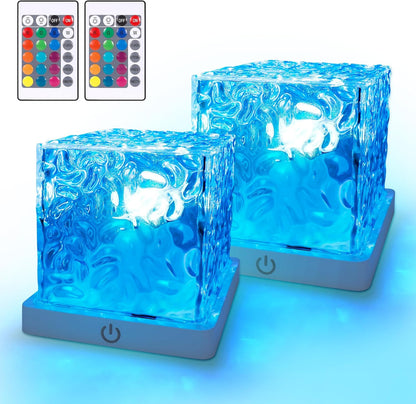 2 Pack Rechargeable Shower Light for inside Shower, 16 Color Changeable Waterpro