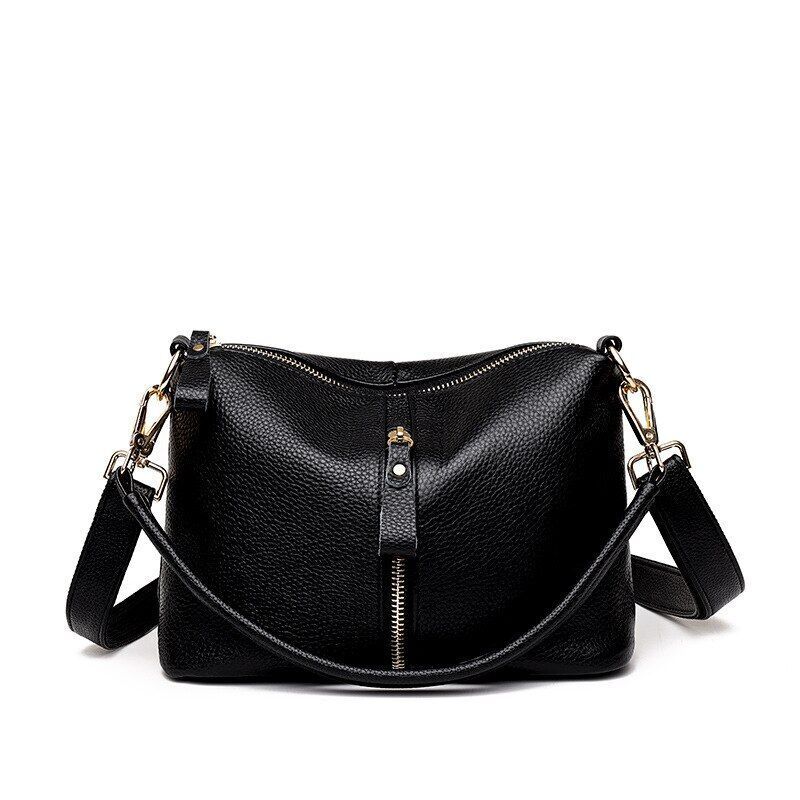 Luxury Handbag Genuine Leather Vintage Tote Shoulder Messenger Purse 25*18*10 CM