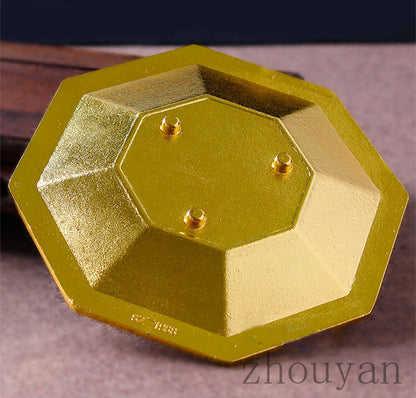 TIBETAN BUDDHIST ALTAR MUST! FIRE & SMOKE POWDER OFFERING MANDALA PLATE BOWL =