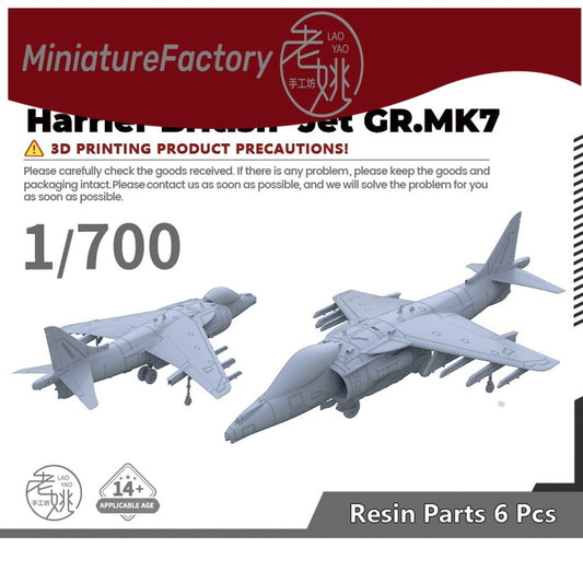SSMODEL 1/700 Harrier British Jet GR.MK7 6pcs