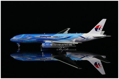 1:400 JC Wings Malaysia Airlines BOEING 777-200 Airplane Flap Down Diecast Model