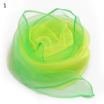 Long Skinny Silk Scarf Narrow Neckerchief Headband Handle Bag Band 105*6cm 1PCS