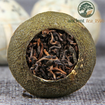 500g 2012 Yunnan Pu'er Tea Specialty Chenpi Xiaoqing Orange Ripe Tea Pu'er