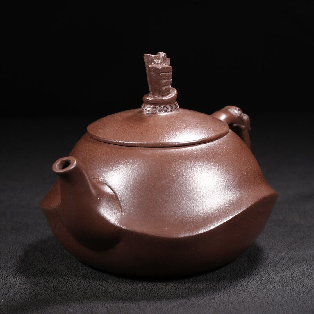 Chinese Yixing Zisha Clay Handmade Exquisite Teapot （一帆风顺 底款：汪寅仙）