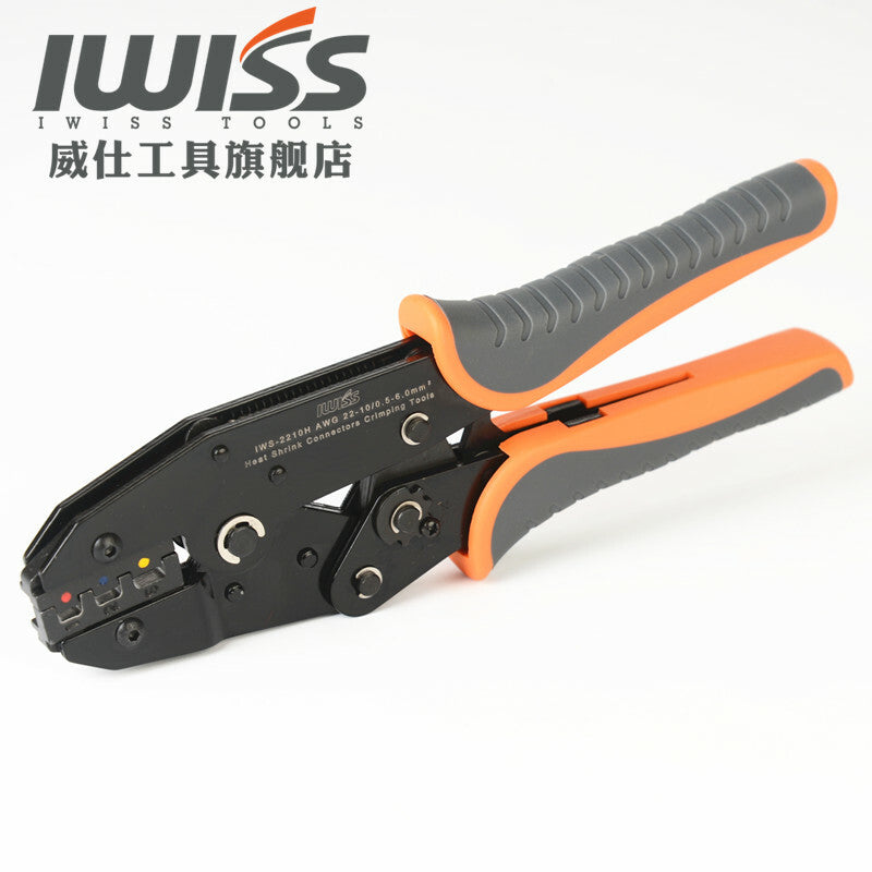 IWISS IWS-2210H AWG22-10 0.5-6.0mm2 Heat Shrink Connectors Crimping Tool Crimper