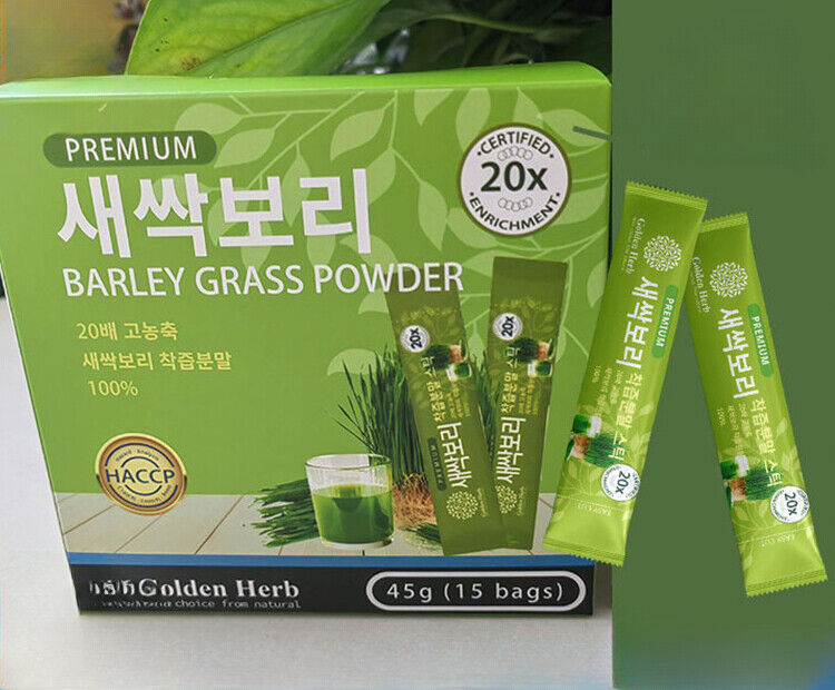 15 pcs Barley Grass Powder Wheat Juice 1000 Mesh Solid Drink Barley Grass