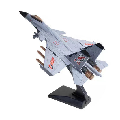 1:100 J-15 Alloy Fighter Aviation Aircraft Airplane Model With Sound & Light B