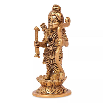 Brass Hindu God Lord Ram Lalla Shri Ram Idol Statue Figurine Sculpture