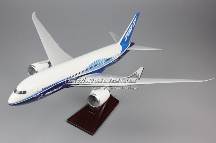 43CM 1:130 DREAM LINER BOEING 787 N787BX Passenger Airplane Resin Aircraft Model