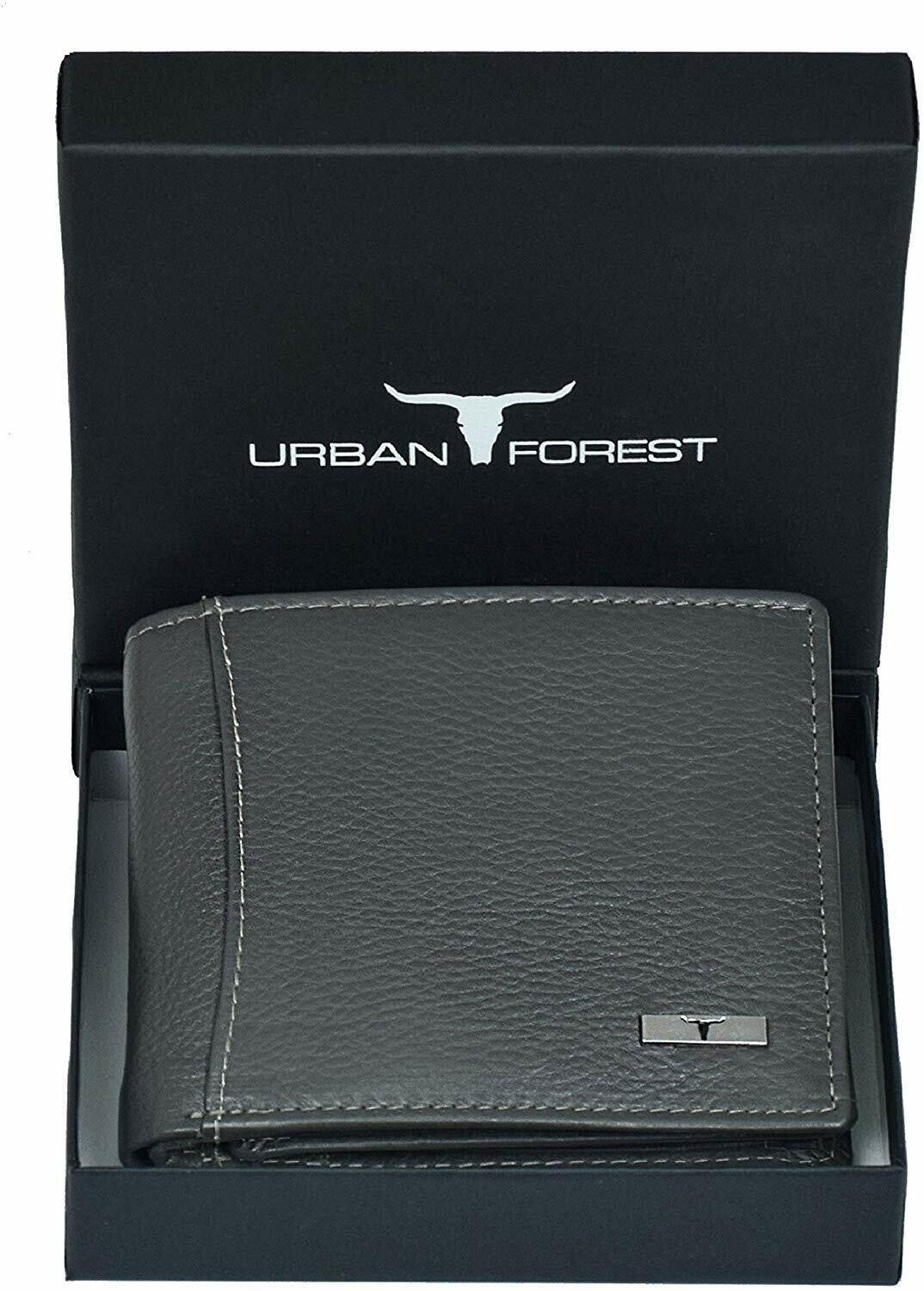 New Men's Grey Colour Leather Bi-fold Wallet Gift Item