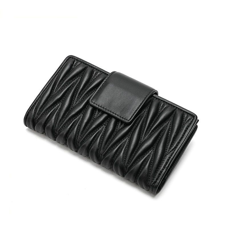 Genuine Leather Wallet Long Large Handbag Zipper Multifunctional 16*10*3 CM 1 PC
