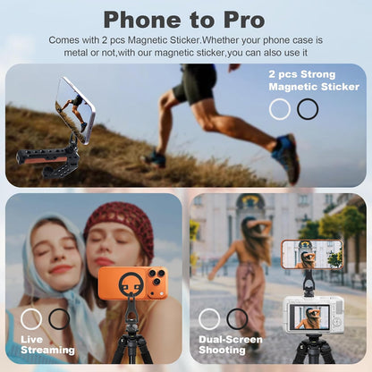 Universal Magnetic Phone Mount Holder with Sticker,Adjustable Rotatable Smartpho