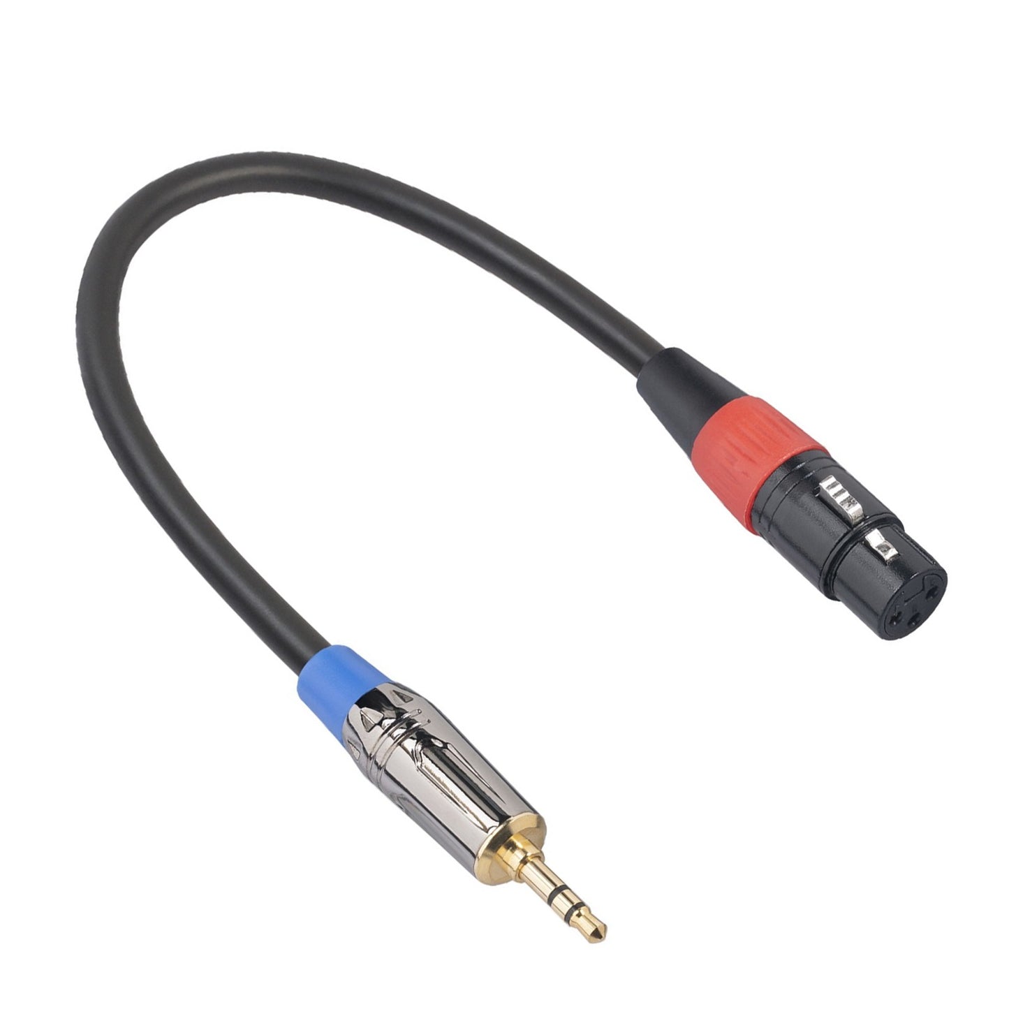 3.5mm TRS Male to 3Pin XLR Female Cable Dual Layer Shielded Mic Audio Cable