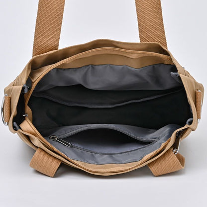 Canvas Bag High-capacity Nylon Messenger Purse Handbag Polyester Shoulder Pouch