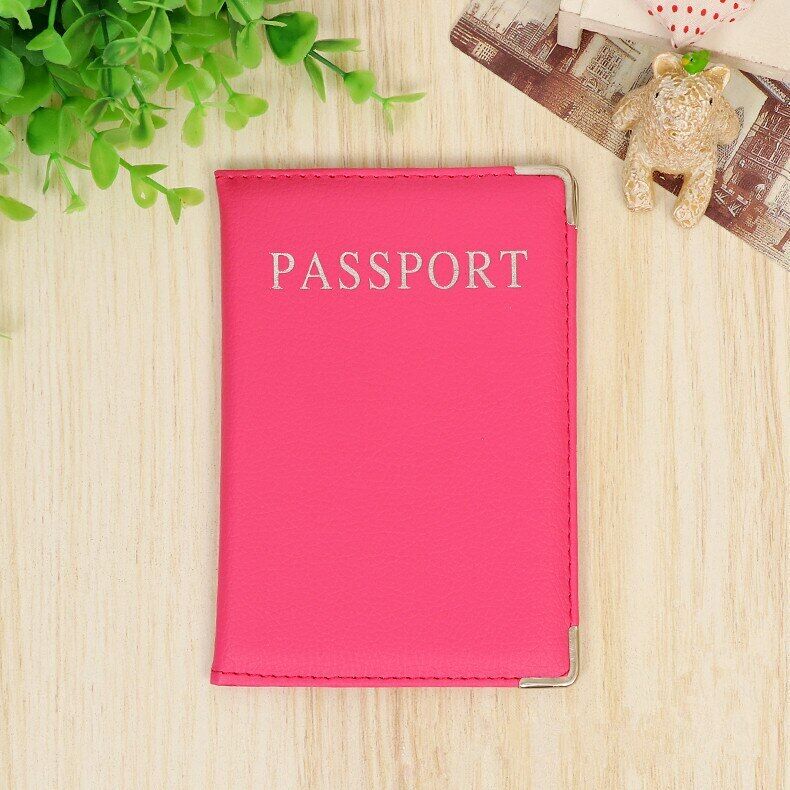 Unisex Pu Leather Passport Holder Passport Cover Worldwide Cover Passports Femme