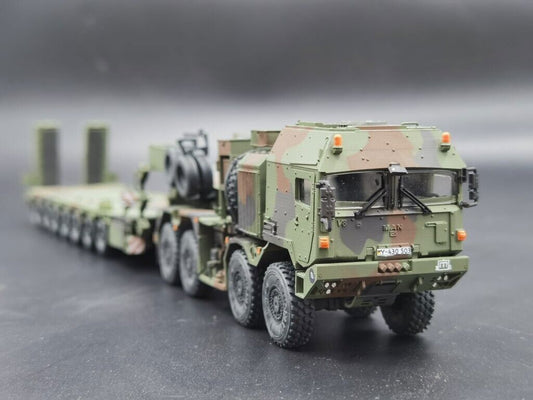 1/72 Scale German Mammut Tractor Trailer NATO Camouflage Finished Static Model