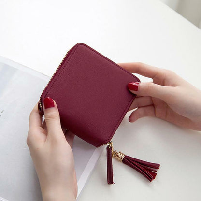 Lady Wallet Mini Handbag Female Money Wallets Leather Women's Purses Coin Clamps