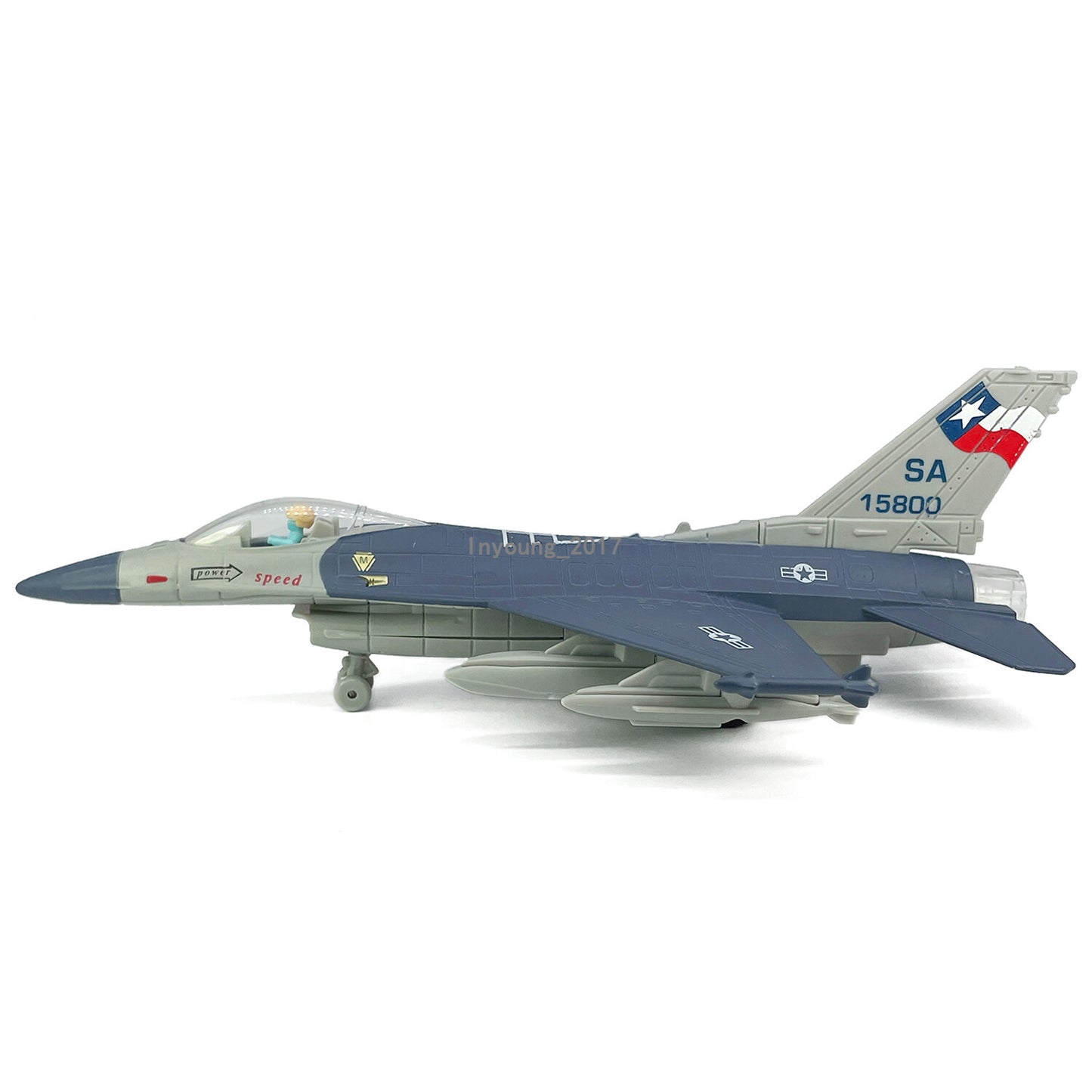 1:72 Scale 1985 F16 Fighter Jet Airplane Model Metal Diecast Plane Toy Blue