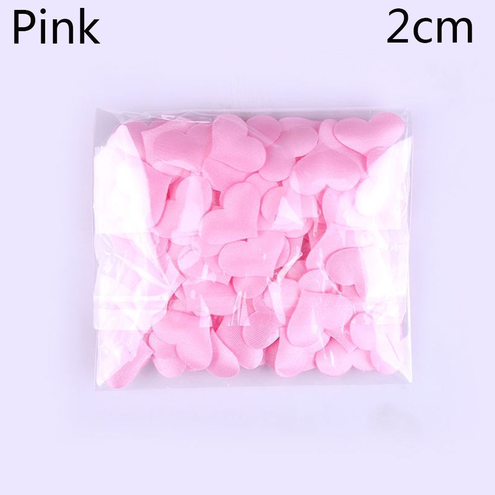 Wedding Party Decoration 100Pcs Padded Fabrics Throwing Petals Love Heart Decors
