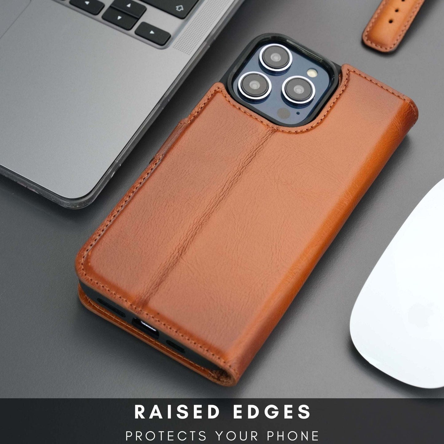 Casper iPhone 16 Pro Leather Wallet Case MagSafe