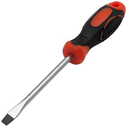 1/4" Slotted Screwdriver with 4" Shaft, Magnetic Tip, 8" Overall Length