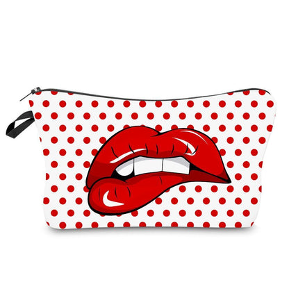 Leopard Printed Cosmetics Organizer Bag Storage Waterproof Makeup Purse Travel