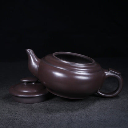 Chinese Yixing Zisha Clay Handmade Exquisite Teapot （上新桥 底款：武陵艺人）