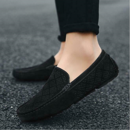 Leather Driving Mens Summer breathable Hollow Out Loafer Slip On Casual Shoes @