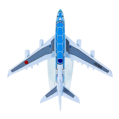1:500 15cm Aircraft ANA Sea Turtle Painting A380 Alloy Plane Model Ornaments