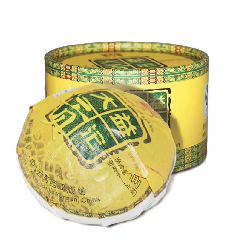 Tribute Tuo * 2009 Yunnan TAETEA Menghai Dayi Pu-erh Raw Pu'er Tea 100g Box