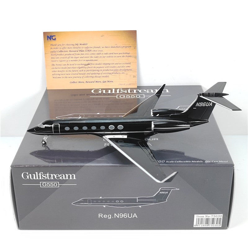 1:200 NGmodels Under Armour Gulfstream G550 Passenger Airplane Diecast Model